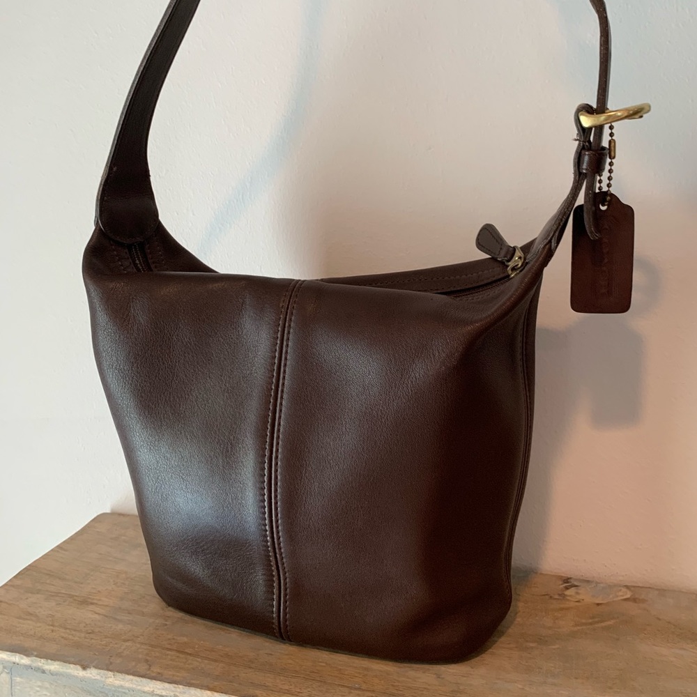Vintage Coach Purse - Mini Bucket Hobo